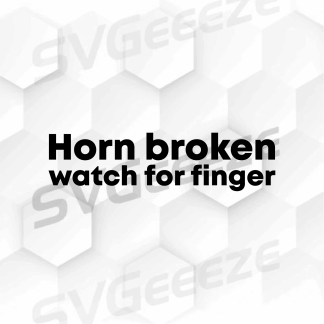 Horn Broken Look For Finger Cut File, SVG, Silhouette, Scalable Vector, Downloadable, Silhouette File, Clipart